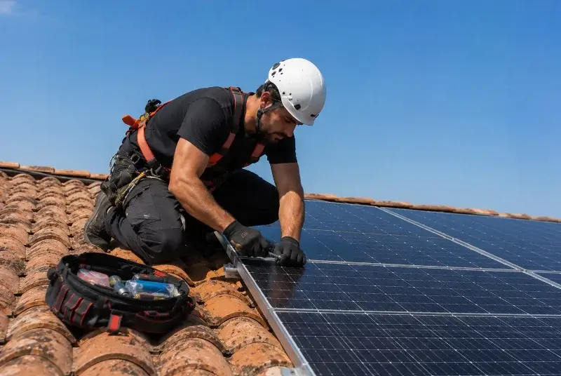 Maintenance et monitoring de panneaux solaires à Roquecourbe